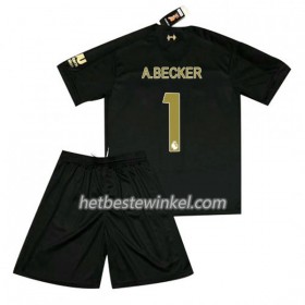 Liverpool Doelman A.BECKER 1 Kind Voetbaltenues Thuis 2019/20 - SS (+ Korte broeken)